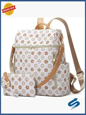 PU Leather Convertible Backpack Purse for Women - Travel Satchel Handbag